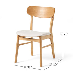Dining Chairs With Cushioned Seat (Set of 2)