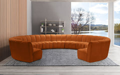 Infinity - 11 Piece Velvet Modular Sectional