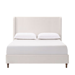Harper - Tall Headboard Upholstered Bed / High Headboard / Elegant Simplicity / No Box Spring Needed