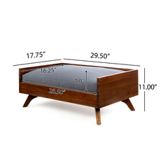 Dog Bed With High Quality Mattress - Gray / Brown