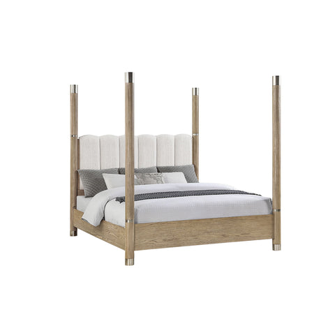 Sarai - 5 Pieces Bedroom Set With Upholstered Headboard
