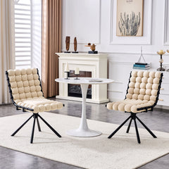 Puffy Bubble, Ball Chain Dining Chairs For Dining Room (Set of 2)