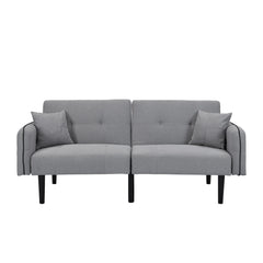 Modern Folding Ottoman Sofa Bed With Stereo System - Gray