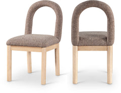 Conrad - Linen Dining Chair With Natural Legs