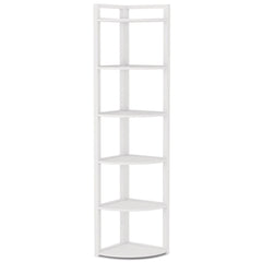 Tall 6 Tier Corner Bookshelf For Living Room