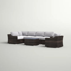 Stylish Sofa Seating Group With Cushions Perfect For Outdoor Gatherings