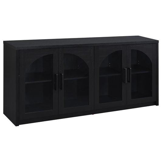 Shayne - 4 Door Sideboard With Arched Doors - Black