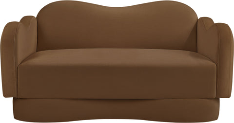 Bloom - Velvet Loveseat - Saddle