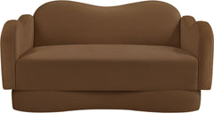 Bloom - Velvet Loveseat - Saddle