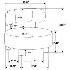 Calianna - Barrel Back Accent Chair