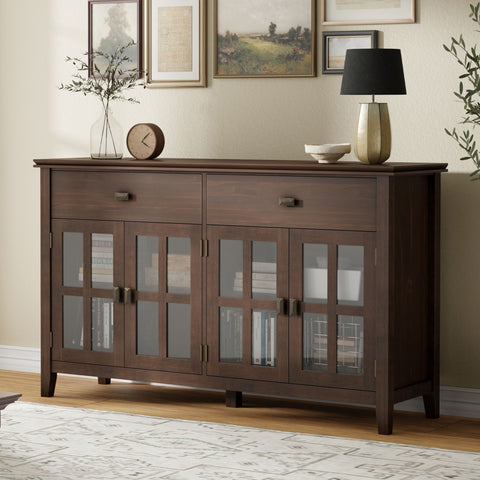 Artisan - Large 4 Door Sideboard Buffet - Brown