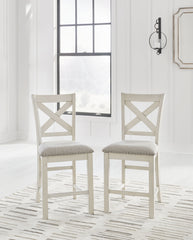 Robbinsdale - Upholstered Barstool (Set of 2) - Antique White