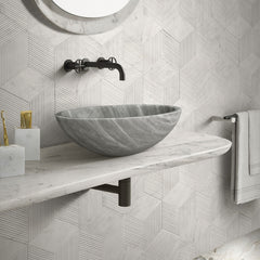 Bathroom Vessel Sink, Circular Design