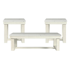 Catilin - 3 Piece Occasional Table Set - White