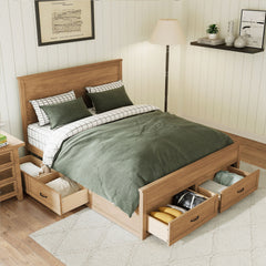 Storage Bed Frame With 6 Drawers