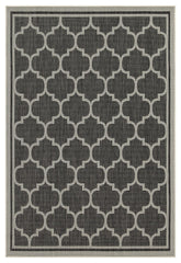 Sunshine - 5'3" X 7'3" Indoor & Outdoor Area Rug Polypropylene - Anthracite