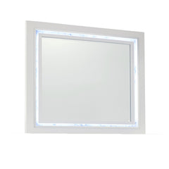 Skye - Marble Mirror - White