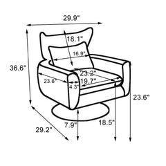 Classic Mid-Century 360 Degree Swivel Accent Chair
