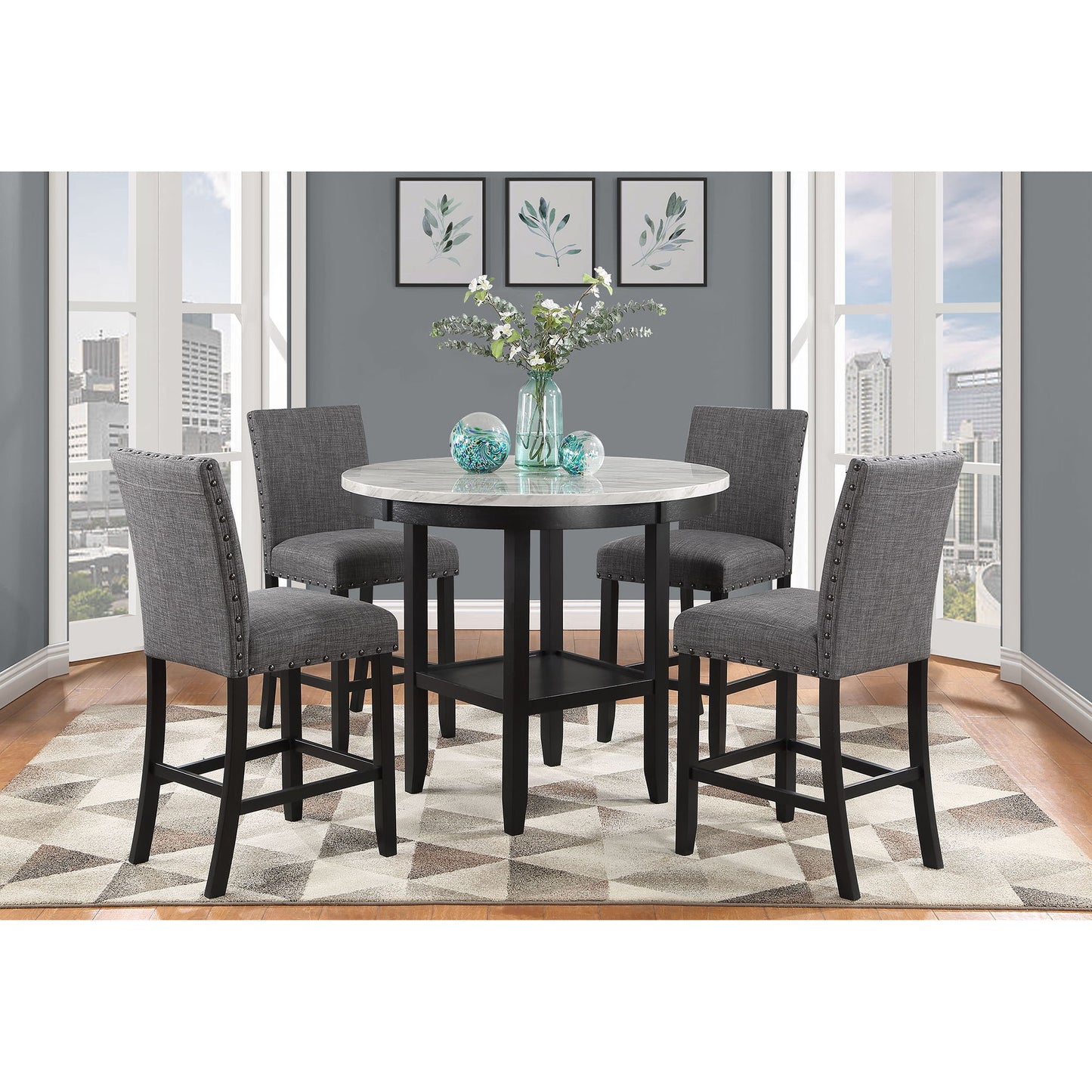 Greta - Bar Table - Antique White