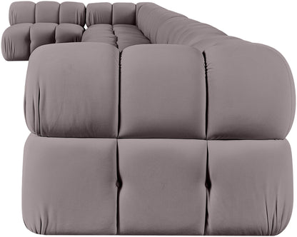 Orin - Velvet Performance Fabric Upholstered 8 Piece L-Shaped Sectional
