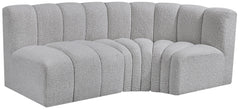 Arc - Boucle Fabric 3 Piece Sofa