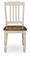 Wirloni - Dining Room Side Chair (Set of 2) - Antique White / Brown