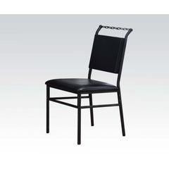 Jodie - Office Chair - Black Synthetic Leather & Antique Black