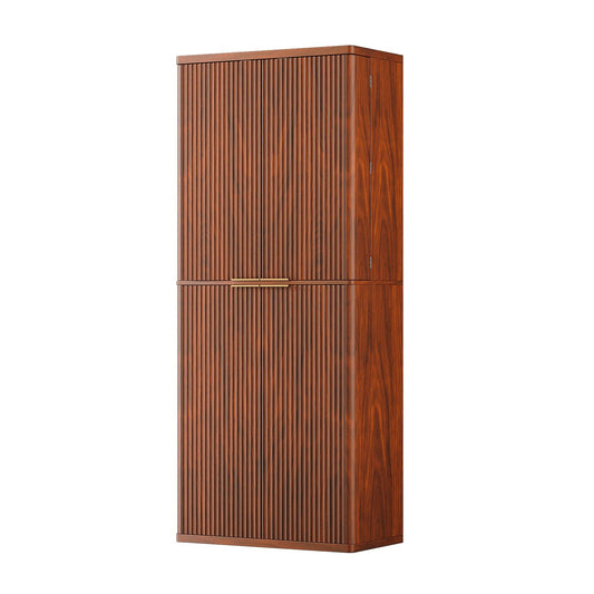 Kitchen Pantry Cabinet With 6 Doors