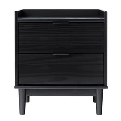 Mid-Century Modern 2 Drawer Nightstand
