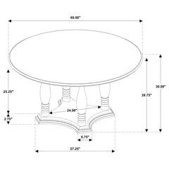 Claire - Round Dining Table Set