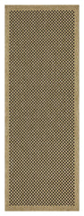 Earth - 5'3" X 7'3" Indoor, Outdoor Area Rug, Polypropylene - Jute / Black