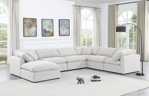 Indulge - Linen 7 Piece Modular Sectional - White