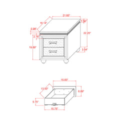 Maloise - Nightstand - White