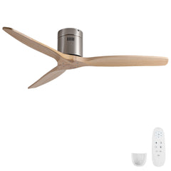 Low Profile Flush Mount Ceiling Fan Without Light