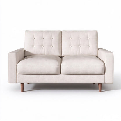 Loveseat Sofa, Tufted Back Upholstered 2 Seat Couch