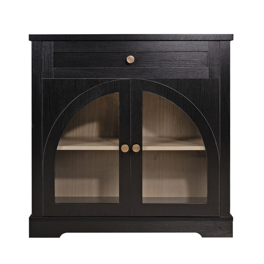 Modern Sideboard Cabinet With 1 Drawer And 2 Arched Doors