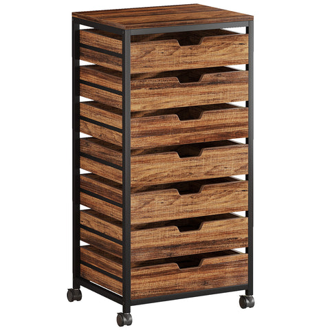 Storage Chest With Wheels, Mobile Drawer Unit