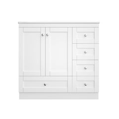 Shaker Free Standing Bathroom Vanity Cabinet With Sink, Soft Close Drawers, Soft Close Doors
