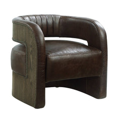 Feyre - Accent Chair - Espresso Top Grain Leather