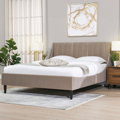 Aspen - Vertical Tufted Modern Headboard Platform Bed Set