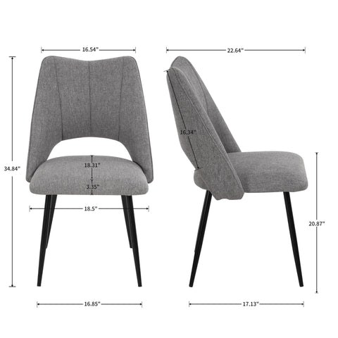 Chair With High Resilience Filling, Adjustable Feet For Kitchens (Set of 4)