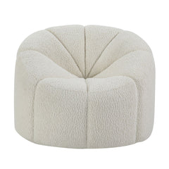 Osmash - Chair With Swivel - White Teddy Sherpa