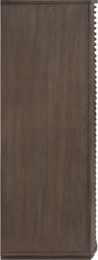 Morino - Oak Veneer And Solid Wood Chest - Brown