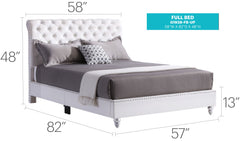 Elegant Transitional Upholstered Bed