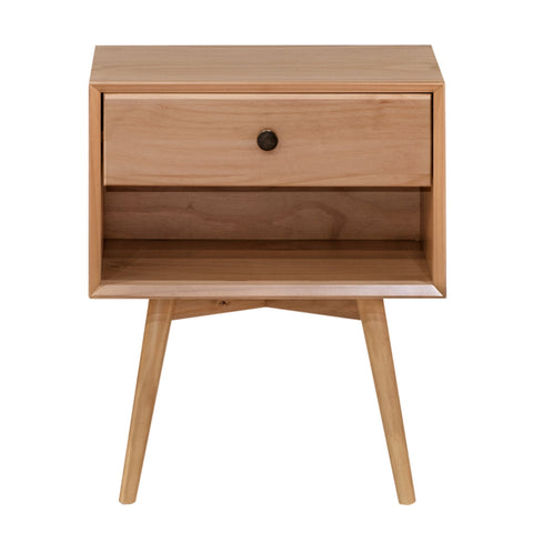 Mid Century Modern Single Drawer Nightstand
