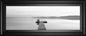 18x42 Black & White Water Panel XII By James McLoughlin - Dark Gray