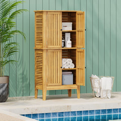Kedzie - Acacia Wood Cabinet - Teak