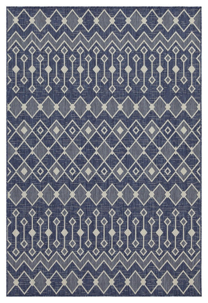 Sunshine - 5'3" X 7'3" Indoor & Outdoor Area Rug Polypropylene - Blue