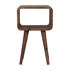 Minimalist Open Curved Nightstand