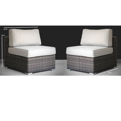 Minnesota - Armless Patio Chairs (Set of 2)